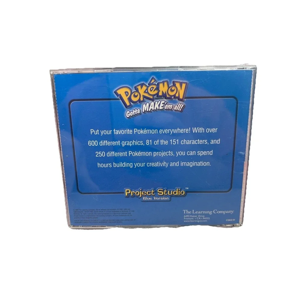 1999 Pokemon Gotta Make 'em All Project Studio CD Blue Version